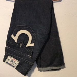 Dark blue jeans true religion